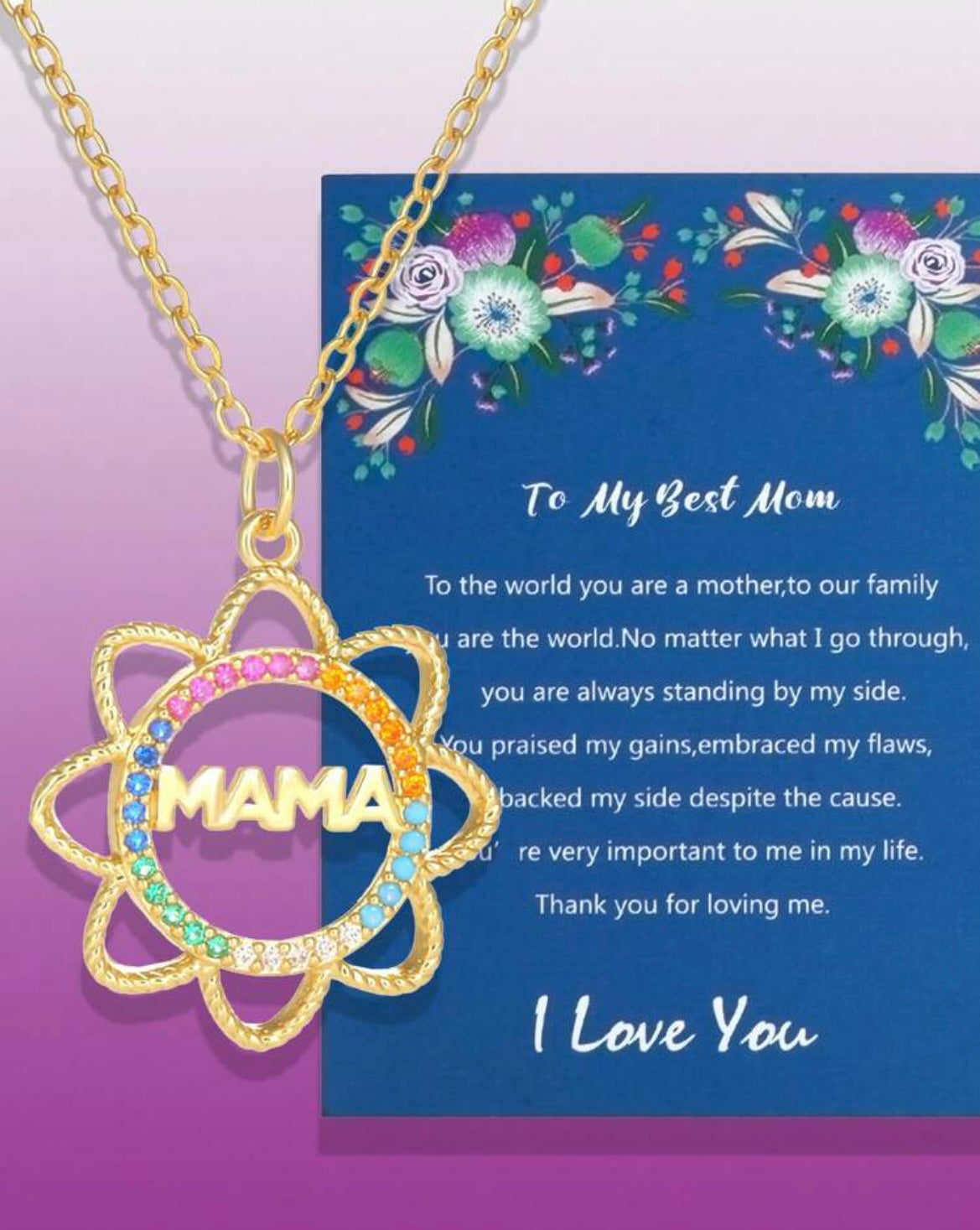Rounded Mama necklace