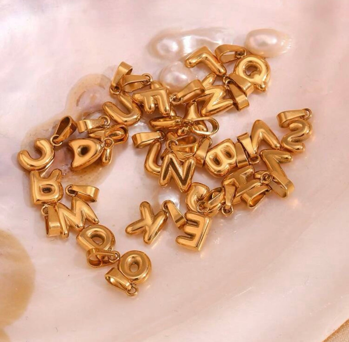 Alphabet pendant, necklace